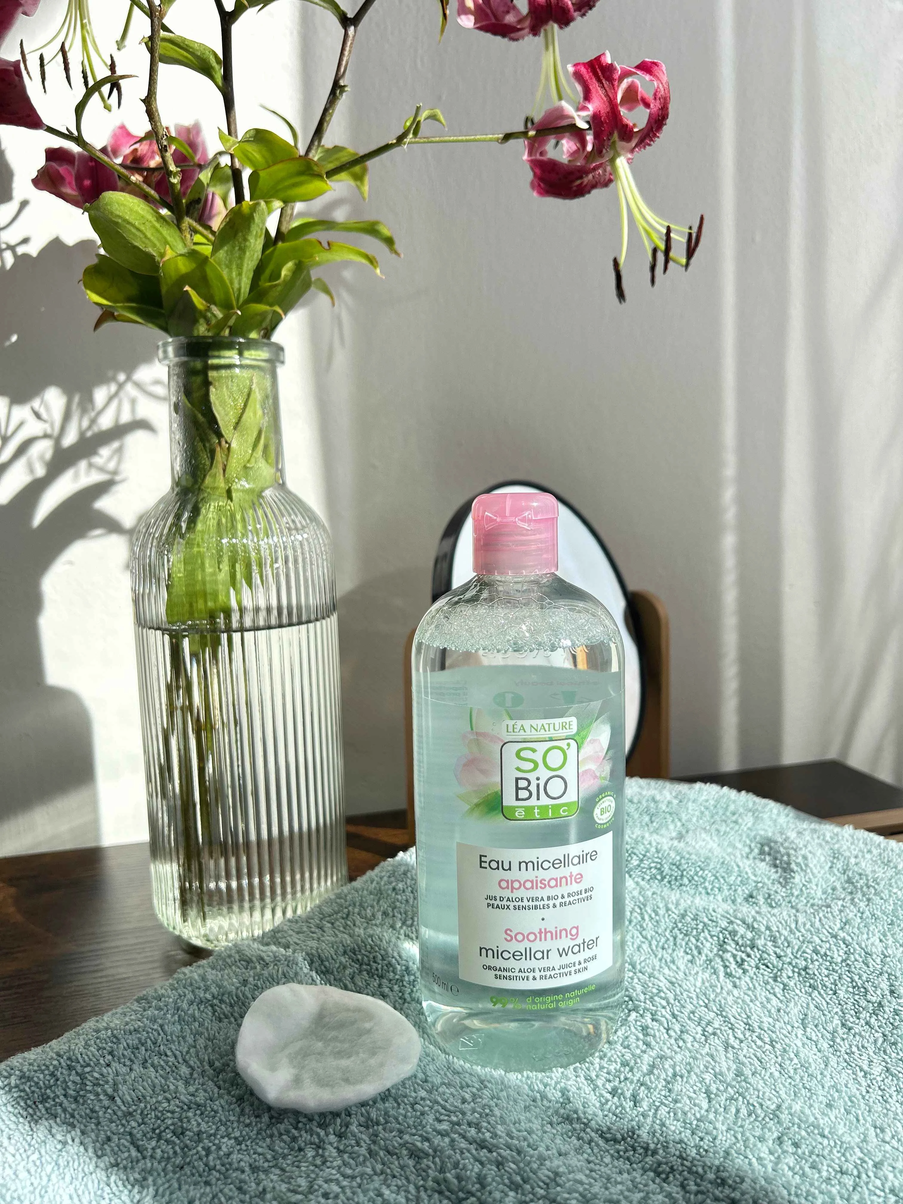SO’BiO étic Nyugtató BIO Aloe Vera micellás víz (500 ml) - kamillavízzel gazdagítva