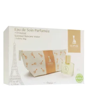 Sophie La Girafe Eau de Soin Parfumée ajándékszett gyerekeknek testpermet 50 ml + kozmetikai táska