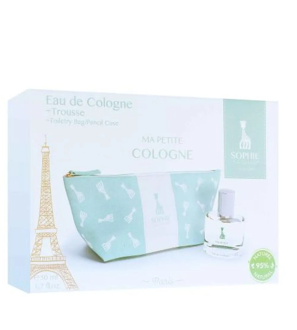 Ma Petite Cologne ajándékszett gyermekeknek kölnivíz 50 ml + kozmetikai táska 50 ml + kosmetická taštička