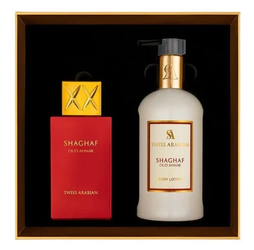 Shaghaf Oud Ahmar unisex 75 ml + testápoló parfümvíz 300 ml