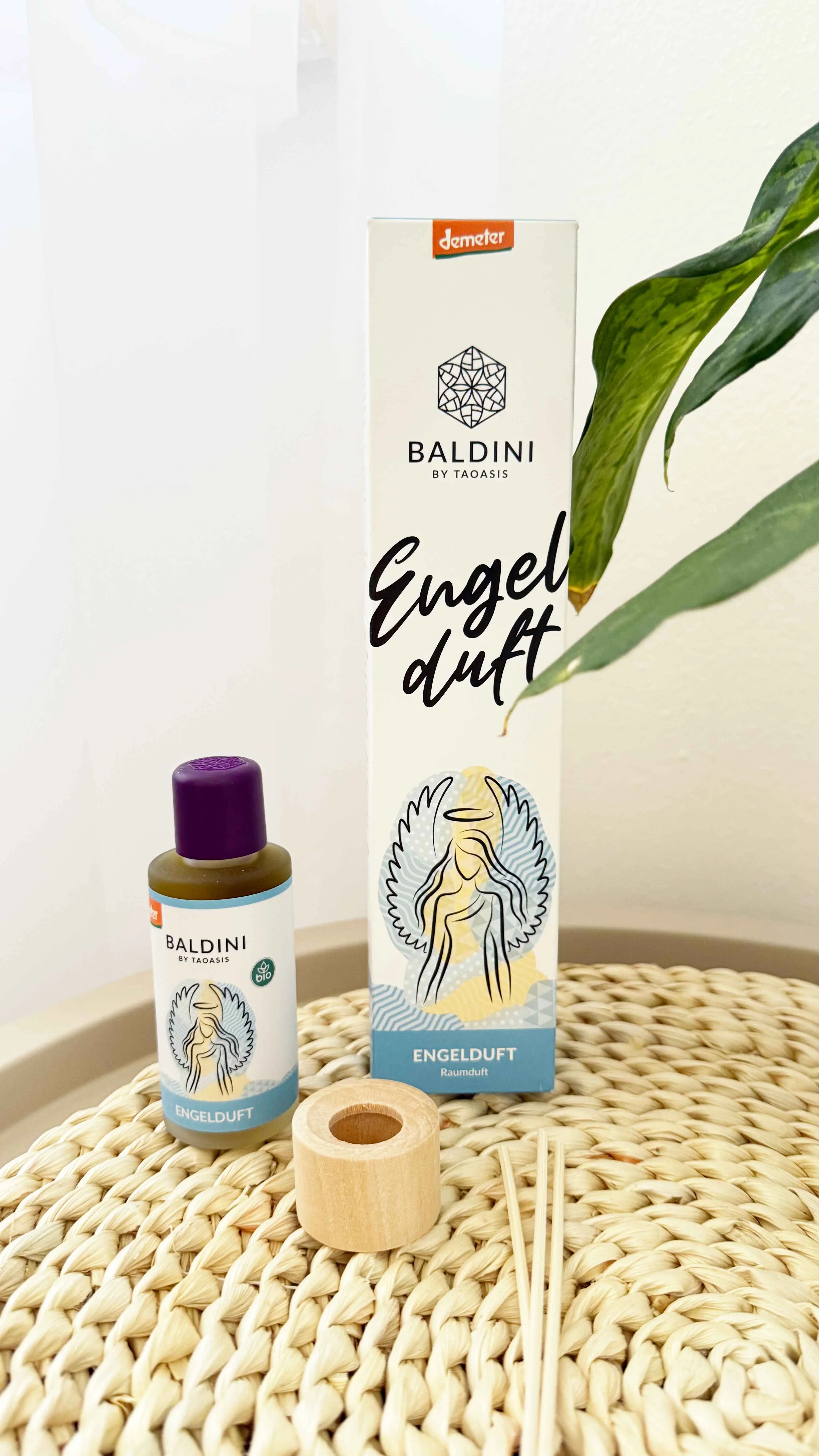 Taoasis Baldini Aroma pálcikás diffúzor Angel Scent BIO (50 ml) - euforizáló, harmonizáló és aktiváló