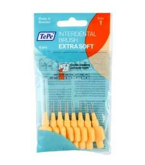 TePe Extra Soft fogköztisztító kefék 0,45 mm 8 db
