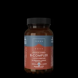 Terranova Health Advanced Synergy B-komplex (50 kapszula) - gyógynövényekkel és adaptogénekkel gazdagítva