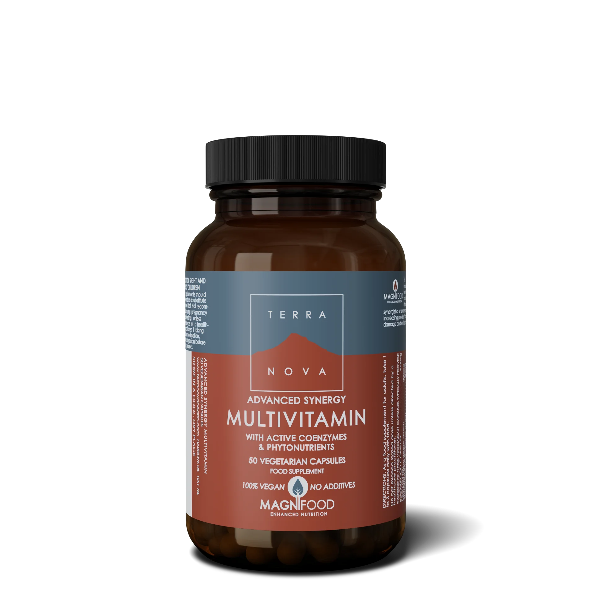 Terranova Health Advanced Synergy Multivitamin (50 kapszula) - támogatja az energiaszintet, a vitalitást és az általános jó közérzetet