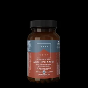 Terranova Health Advanced Synergy Multivitamin (50 kapszula) - támogatja az energiaszintet, a vitalitást és az általános jó közérzetet