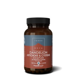 Dandelion, Artichoke & Cysteine Complex gyermekláncfűvel és articsókával (50 kapszula) - támogatja a méregtelenítést és a máj megfelelő működését