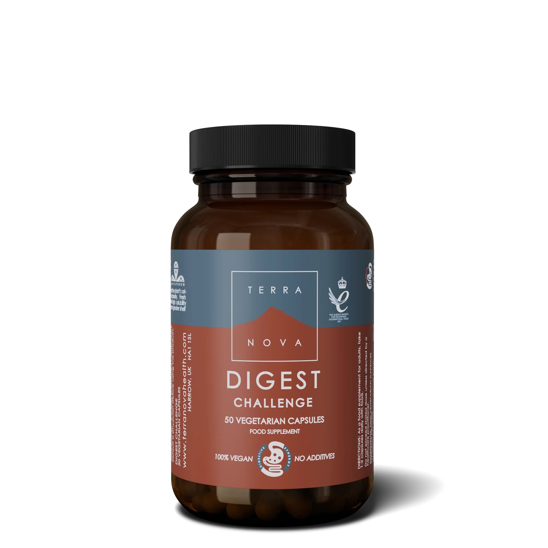 Terranova Health Digest Challenge (50 kapszula) - gyömbérrel és kardamommal gazdagítva