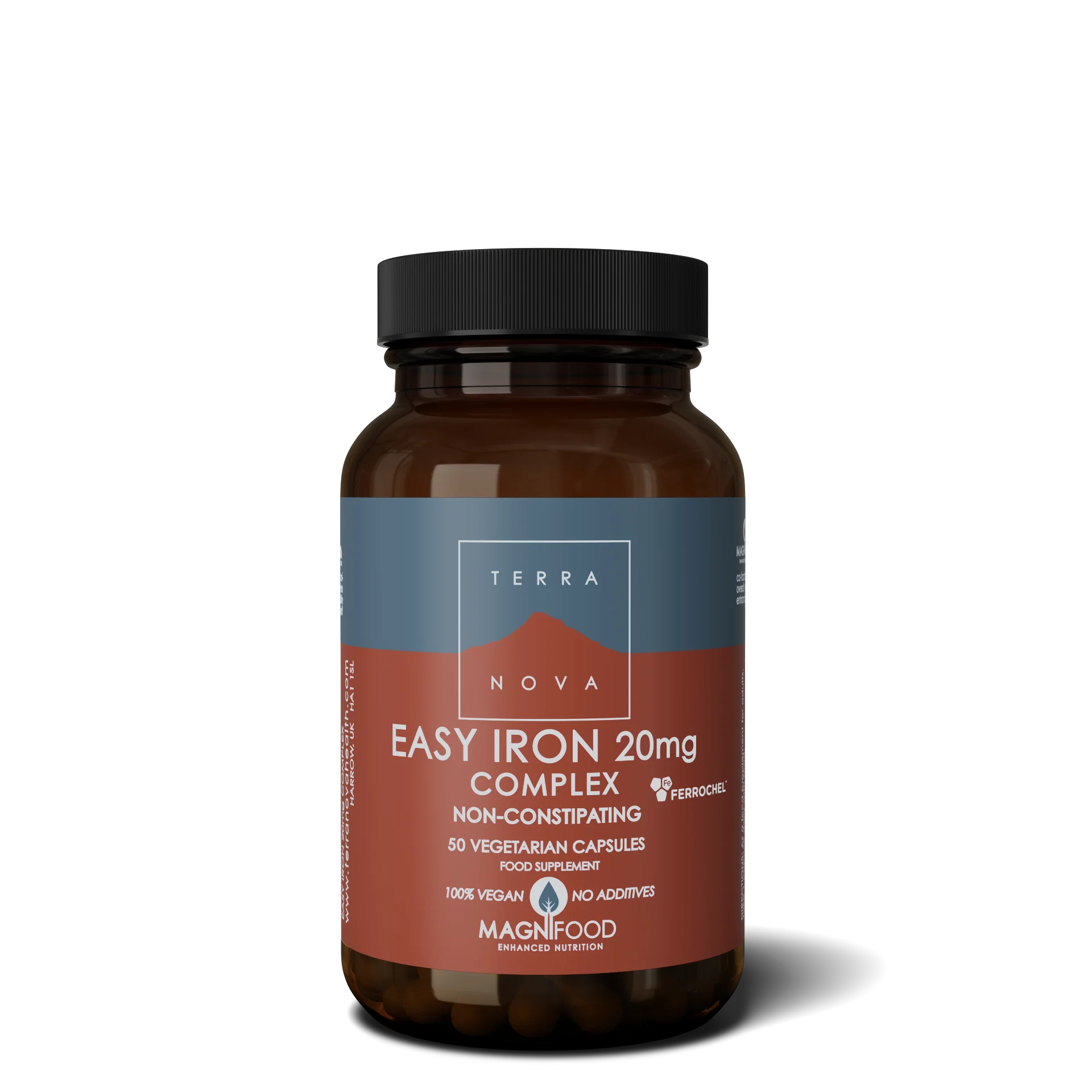 Terranova Health Easy Iron 20 mg Komplex (50 kapszula) - jól felszívódik