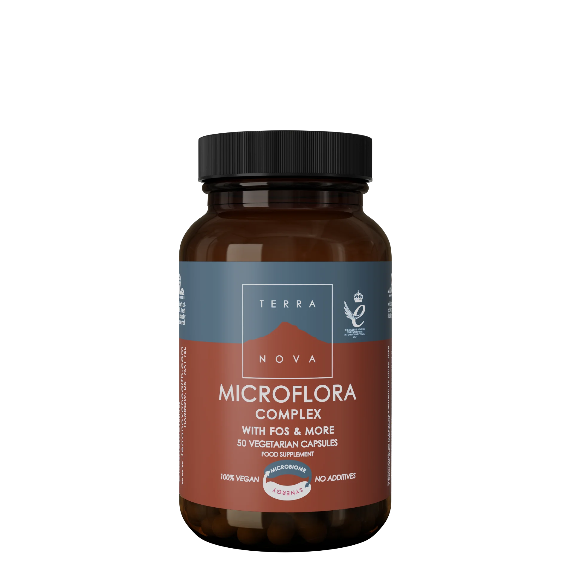 Terranova Health Probiotikum-komplex és prebiotikumok (50 kapszula) - a bélflóra támogatására