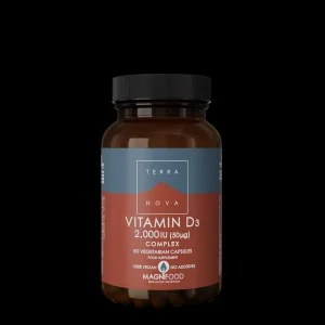 Terranova Health D3-vitamin 2000 NE Komplex (50 kapszula) - zuzmóból nyert