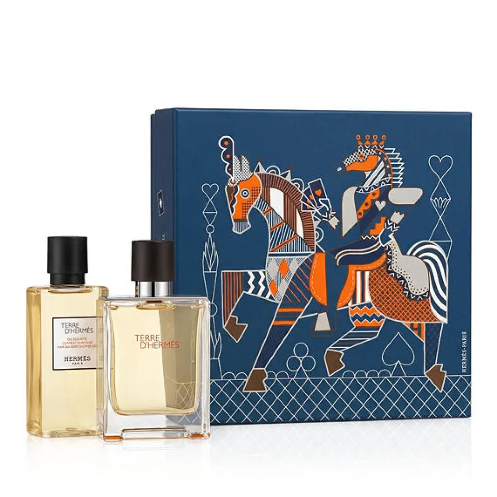 Terre D'Hermès Eau de Toilette férfiaknak 50 ml + tusfürdő 40 ml