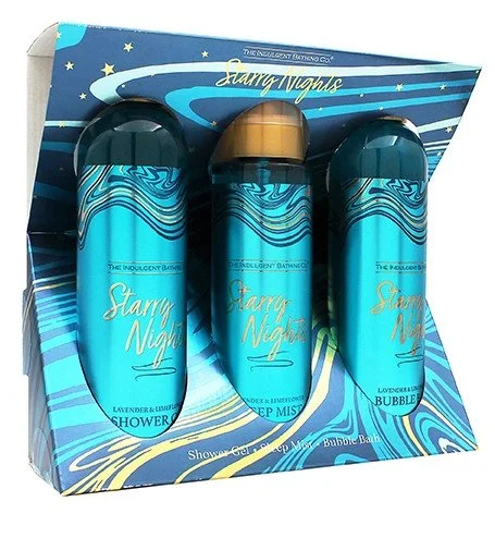 Starry Nights ajándékszett tusfürdő 240 ml + habfürdő 240 ml + alváspermet