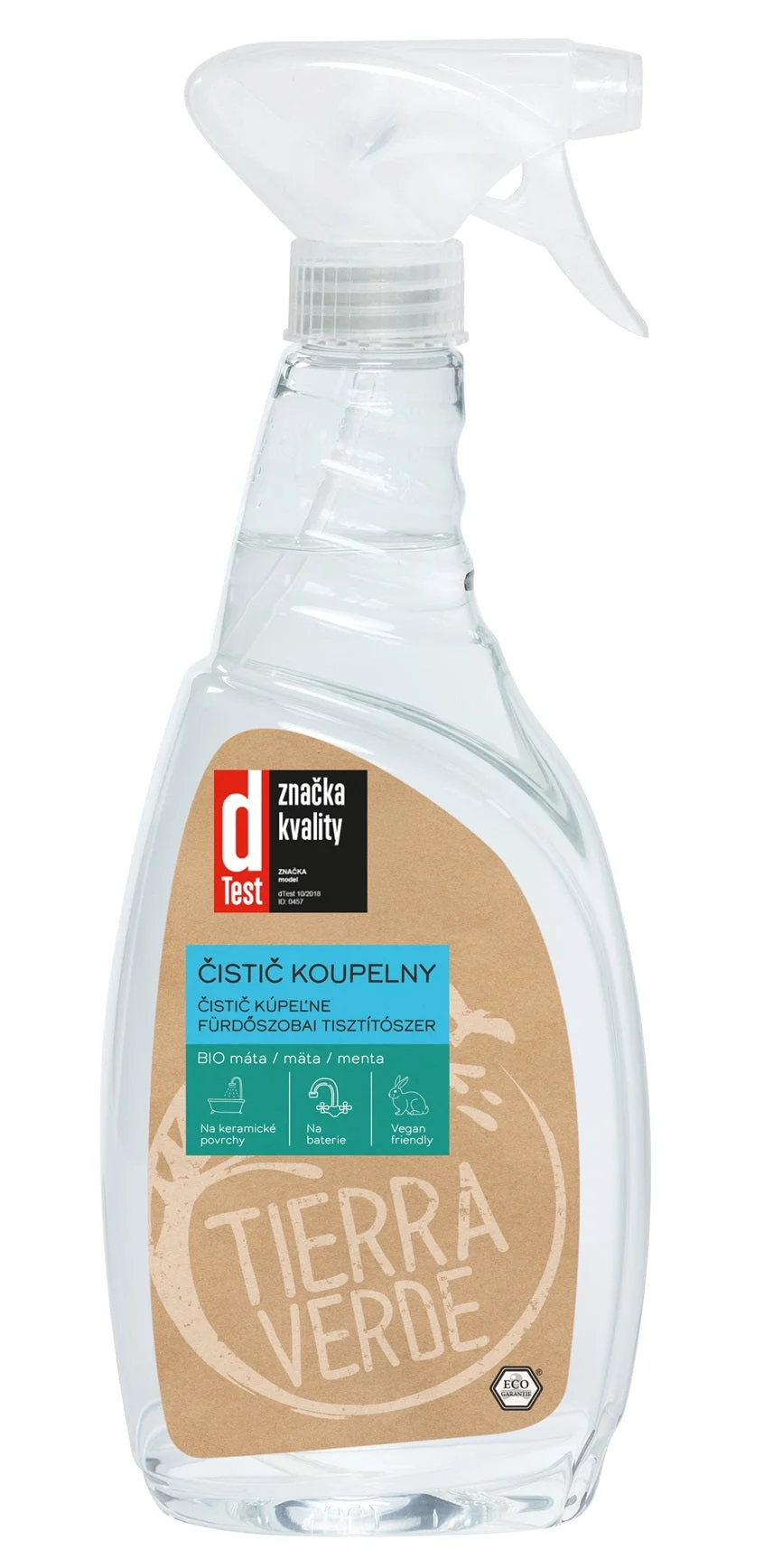 Tierra Verde Fürdőszobai tisztítószer BIO mentával 110 ml - biológiailag lebomló tenzidekkel