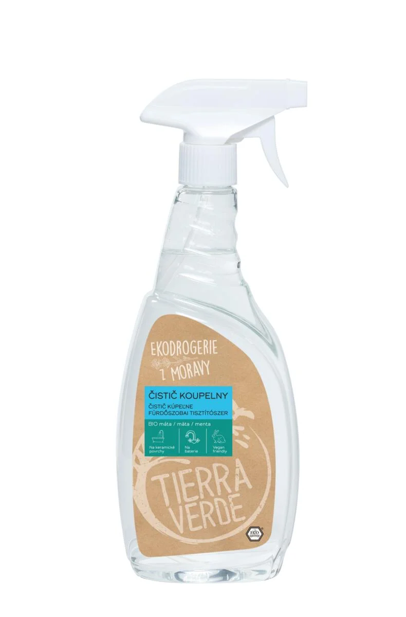 Tierra Verde Fürdőszobai tisztítószer BIO mentával 110 ml - biológiailag lebomló tenzidekkel