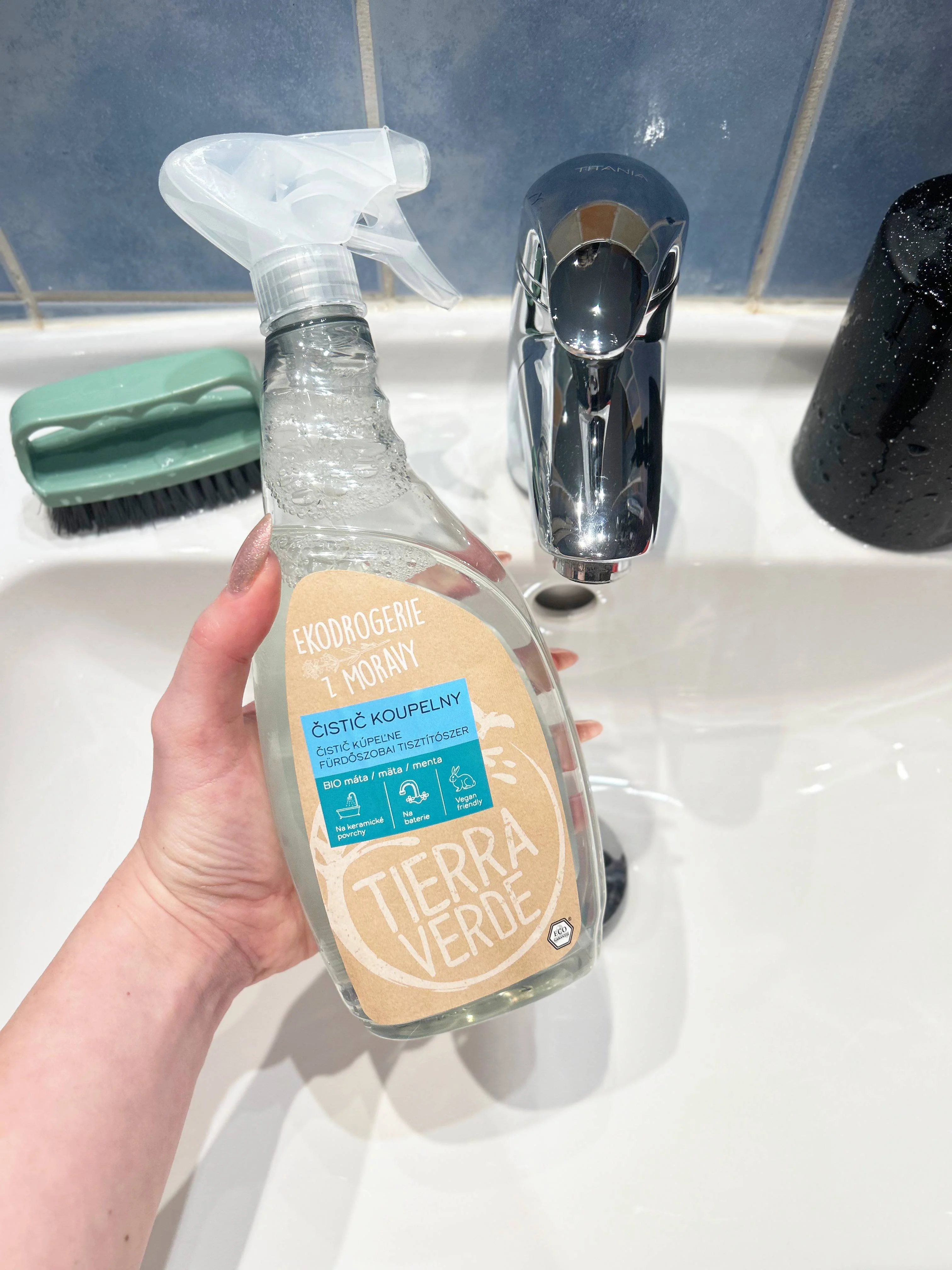 Tierra Verde Fürdőszobai tisztítószer BIO mentával 110 ml - biológiailag lebomló tenzidekkel