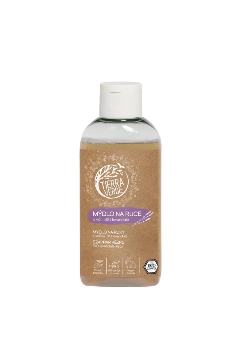 Tierra Verde Folyékony kézszappan - BIO Levendula 100 ml - cseh bio útifűvel
