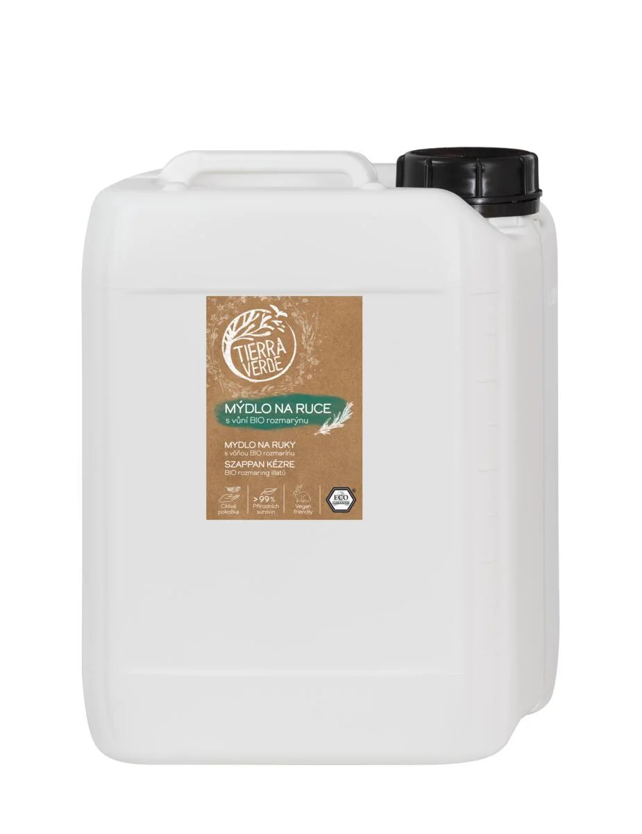 Tierra Verde Folyékony kézmosó - BIO Rozmaring 100 ml - cseh bio útifűvel