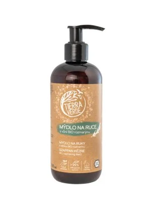 Tierra Verde Folyékony kézszappan – BIO Rozmaring 290 ml – cseh bio útifűvel