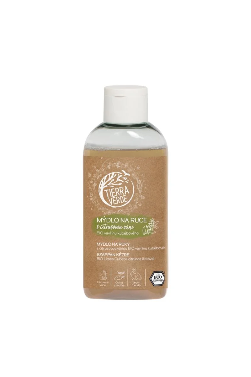 Tierra Verde Folyékony kézmosó - BIO Babér 100 ml - cseh bio útifűvel