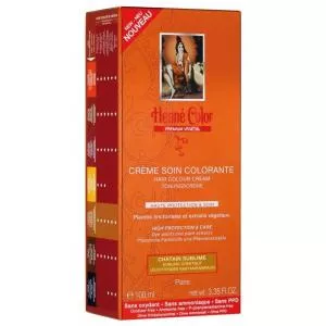 Henné Color Színezett hajpakolás magas fokú védelemmel és ápolással Premium Végétal 100ml Gesztenyefa