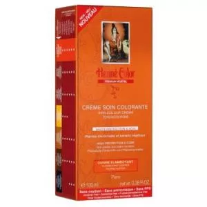 Henné Color Színezett hajpakolás magas fokú védelemmel és ápolással Premium Végétal 100ml Copper