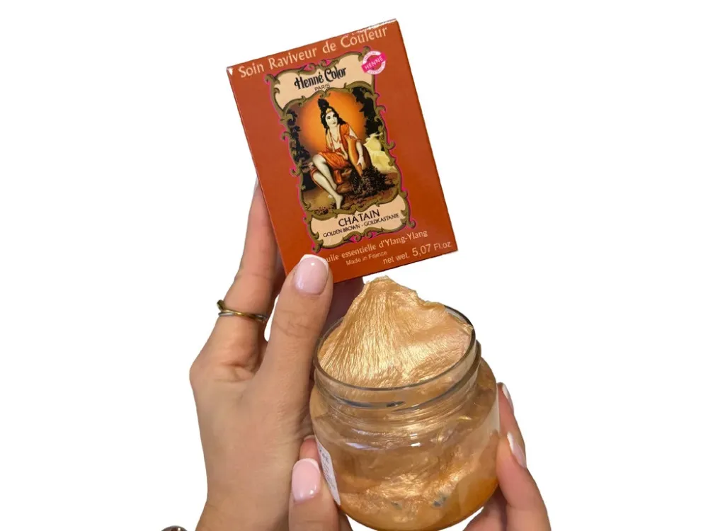 Henné Color Árnyalt tápláló hajmaszk 150ml Gesztenyefa