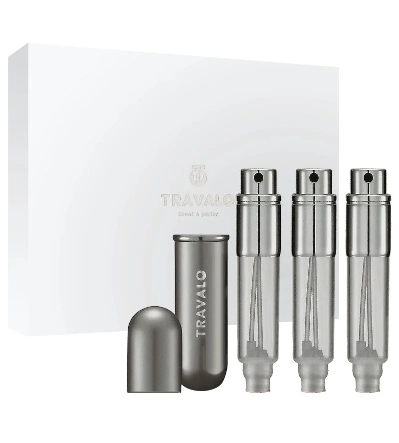 Classic utántölthető parfümporlasztó 3x5 ml Titán