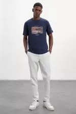 Ecoalf Tximalf póló férfi tengerészgyalogság