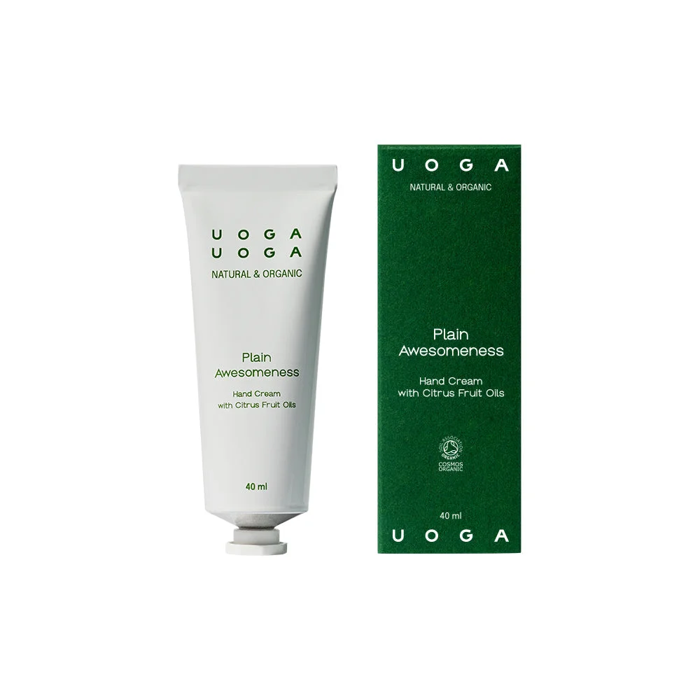 Uoga Uoga Hidratáló kézkrém Plain Awesomeness BIO (40 ml) - friss citrusos illatú