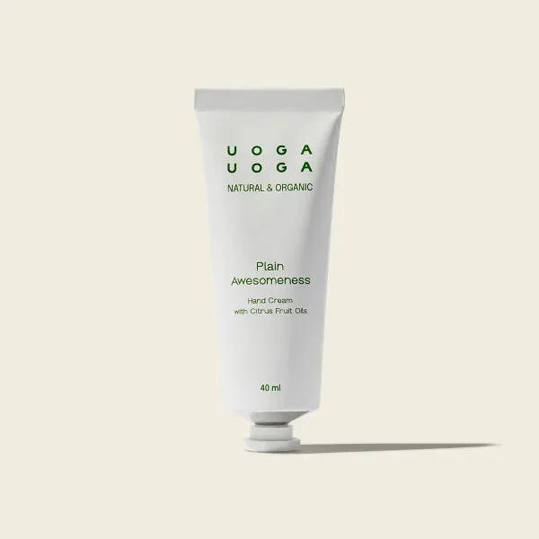 Uoga Uoga Hidratáló kézkrém Plain Awesomeness BIO (40 ml) - friss citrusos illatú
