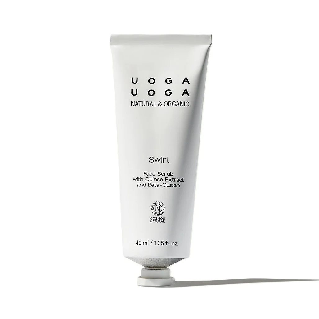 Uoga Uoga Gyengéd arcradír birsalma-kivonattal Swirl (40 ml) - érzékeny bőrre is alkalmas