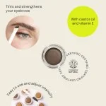 Uoga Uoga Krémes szemöldökpomádé (2,5 ml) 792 Forest Path - Dark Brown - 3 árnyalat az optikailag sűrűbb szemöldökért