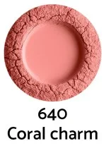 Uoga Uoga Ásványi porállagú pirosító borostyánnal (5 g) 6405 Coral Charm - az orcák természetes kiemelése 3 árnyalatban