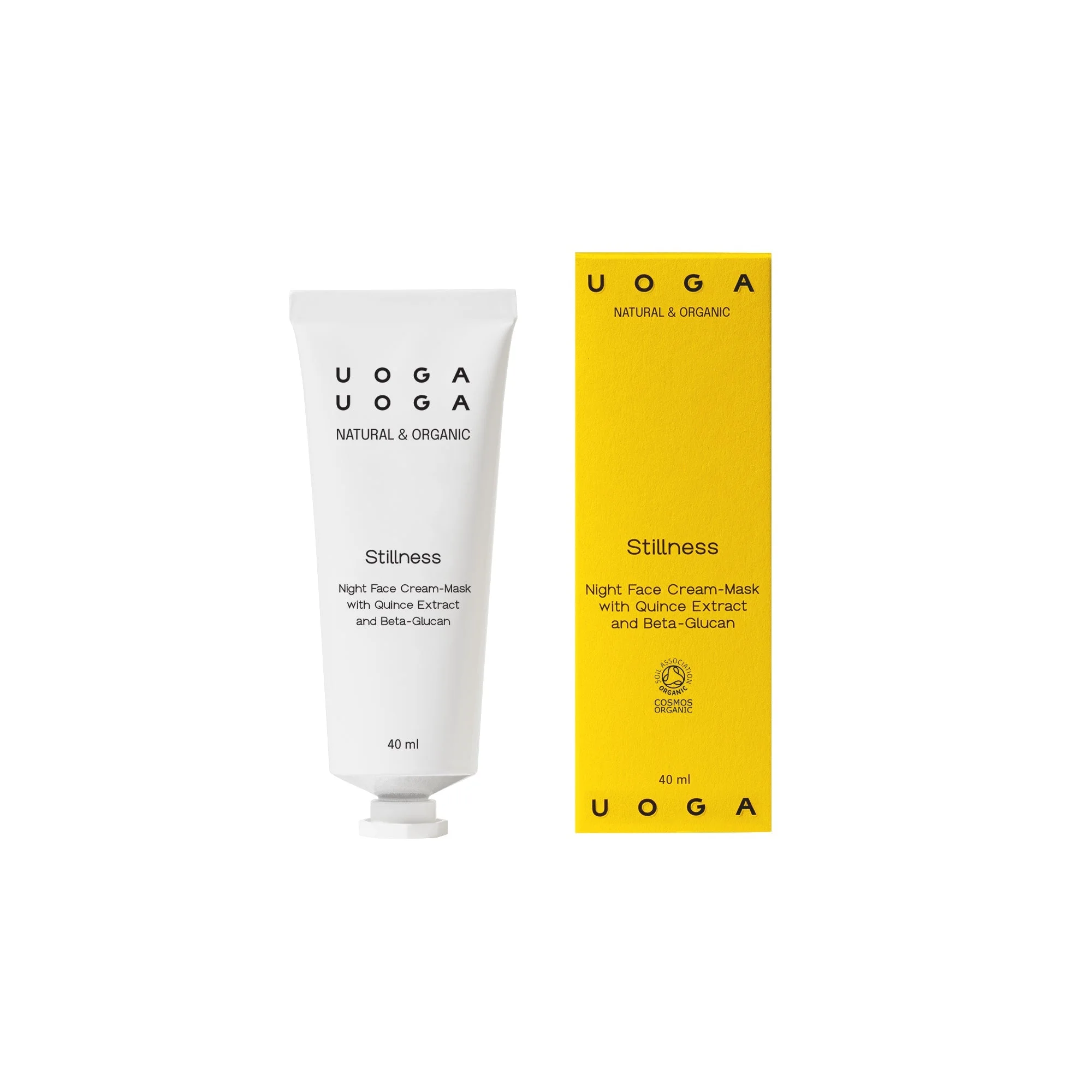 Uoga Uoga Tápláló éjszakai arcmaszk Stillness BIO (40 ml) - intenzív hidratáló hatással