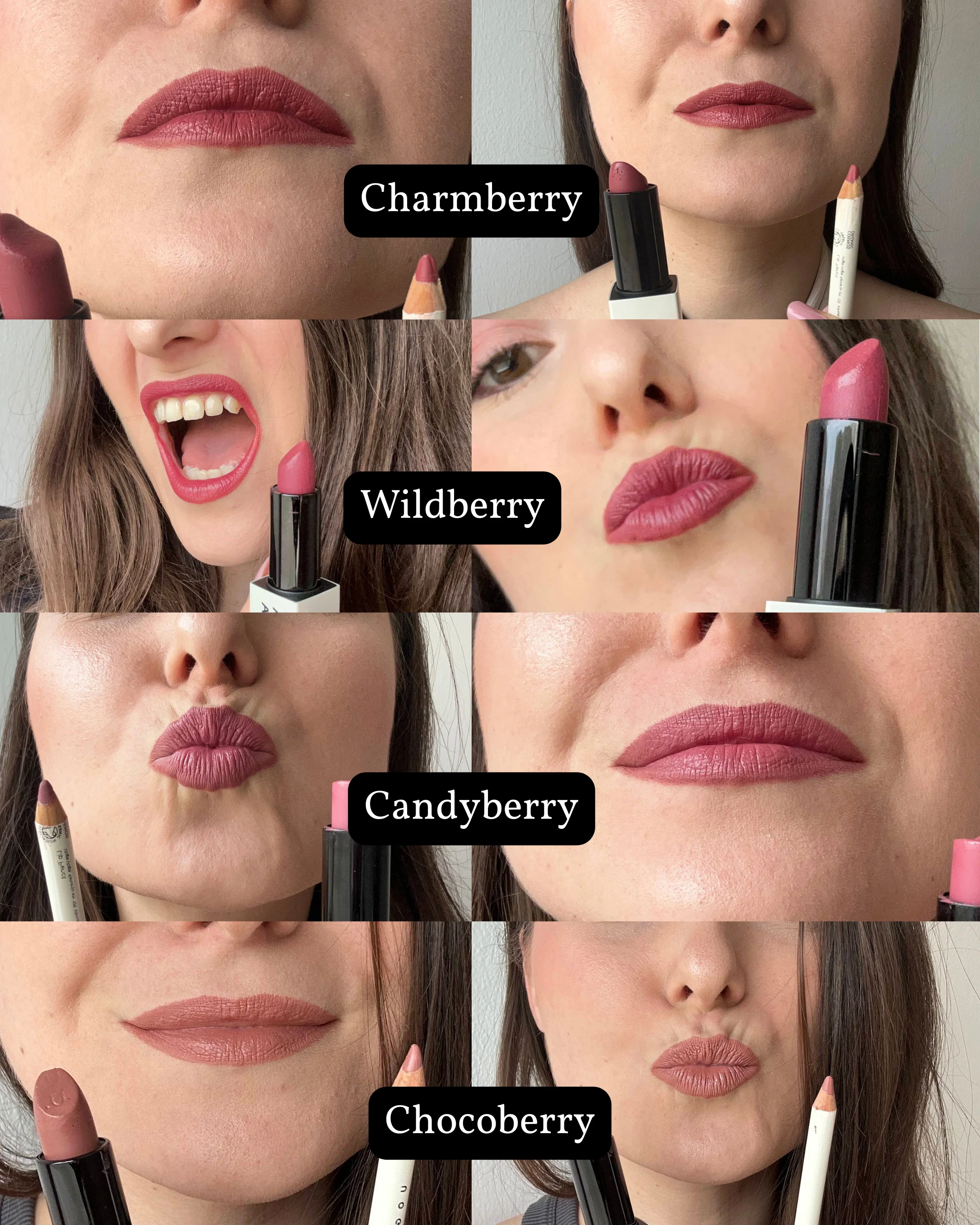 Uoga Uoga Tápláló rúzs (4 g) 612 Fireberry - 6 ásványi alapú árnyalat