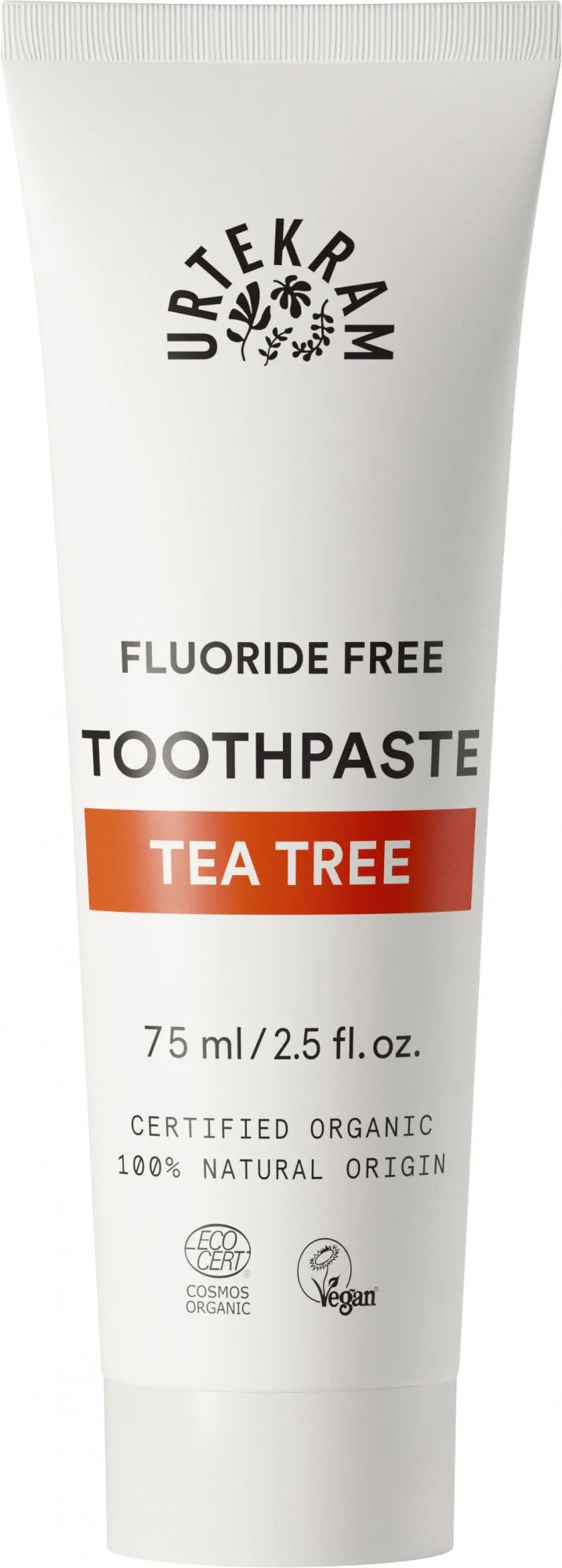 Urtekram BIO teafa fogkrém (75 ml) - fluoridmentes