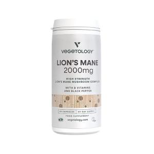 Vegán Lion\'s Mane 2000 mg B-komplex, 60 kapszula