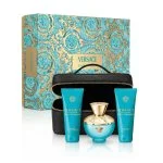 Pour Femme Dylan Turquoise + tusfürdő 100 ml + testzselé 100 ml + kozmetikai táska női eau de toilette