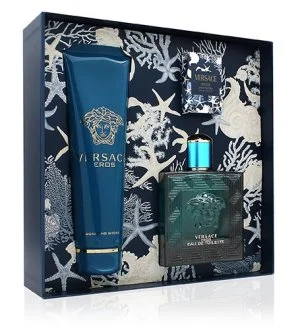 Versace Eros ajándékszett 100 ml + tusfürdő 150 ml + eau de toilette férfiaknak
