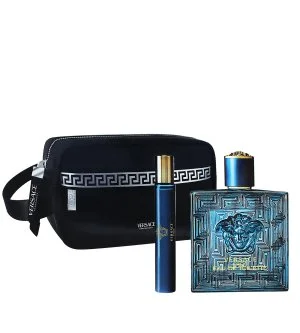 Versace Eros ajándékszett + Eau de Toilette 10 ml + kozmetikai táska férfiaknak