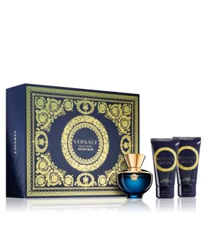 Versace Dylan Blue Pour Femme ajándékszett nőknek parfüm 50 ml + testápoló 50 ml + tusfürdő 50 ml