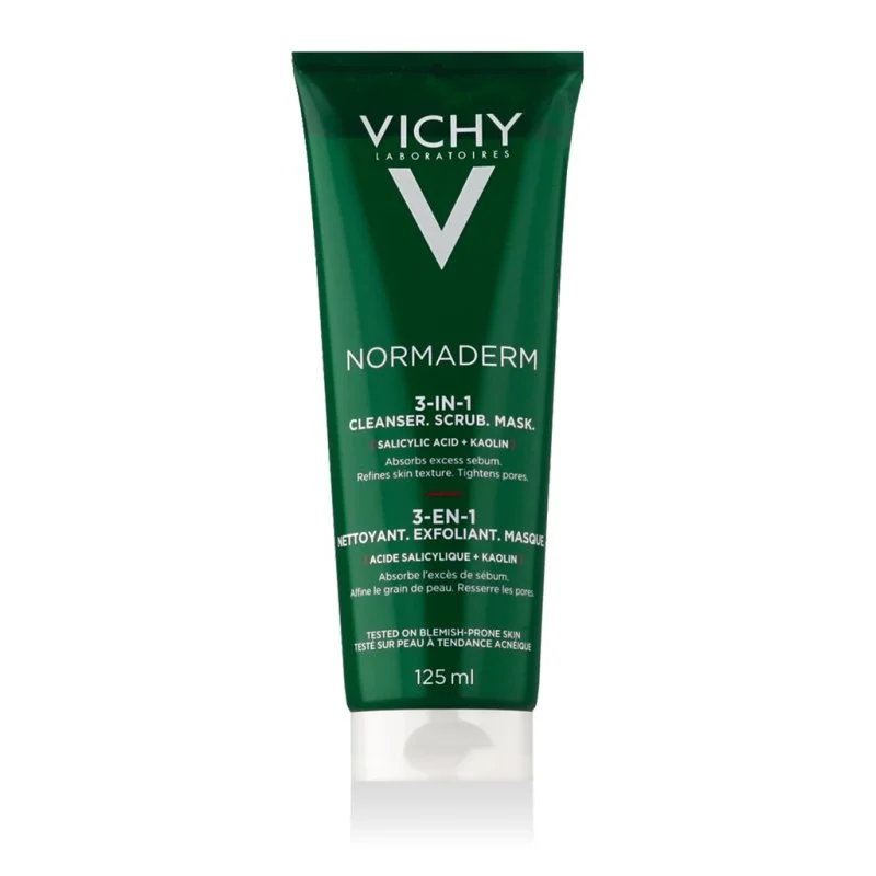 Normaderm 3 az 1-ben aknekezelő tisztító 125 ml