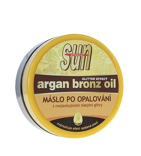 SUN Argan Bronz Oil ragyogást fokozó napozás utáni vaj bio argánolajjal 200 ml