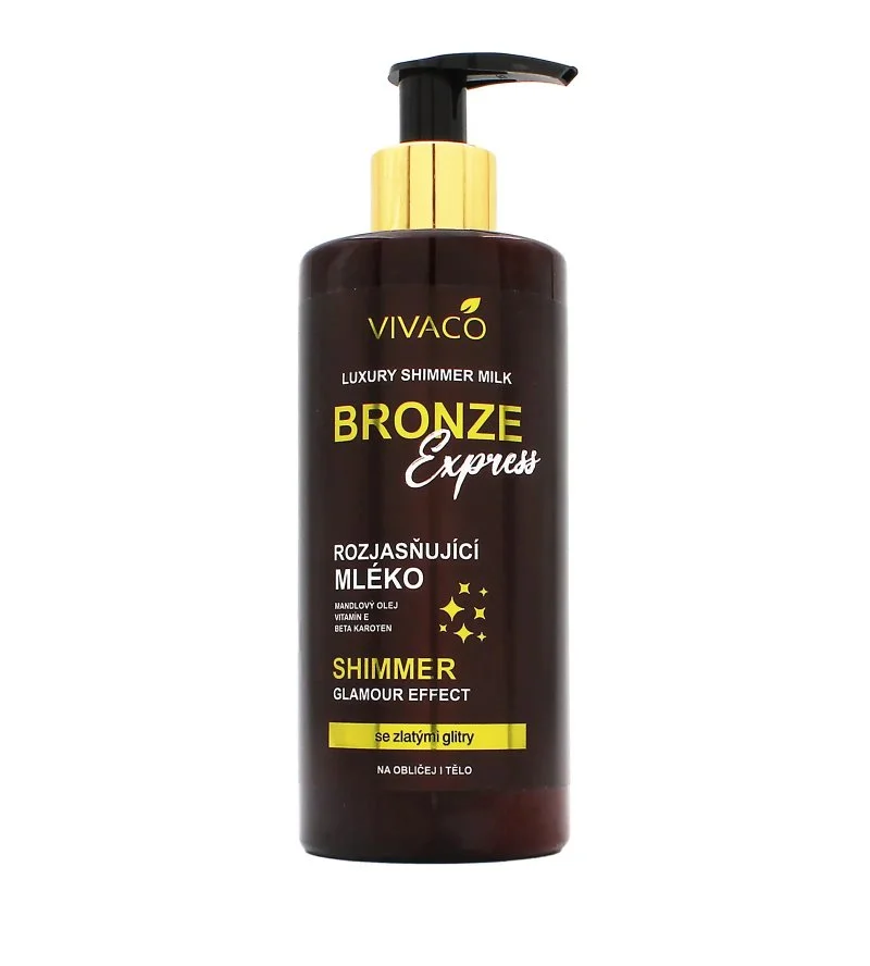 Bronze Express ragyogást fokozó testápoló csillámokkal 300 ml