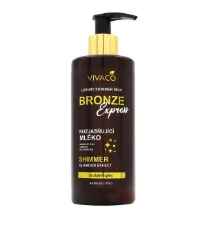 Vivaco Bronze Express ragyogást fokozó testápoló csillámokkal