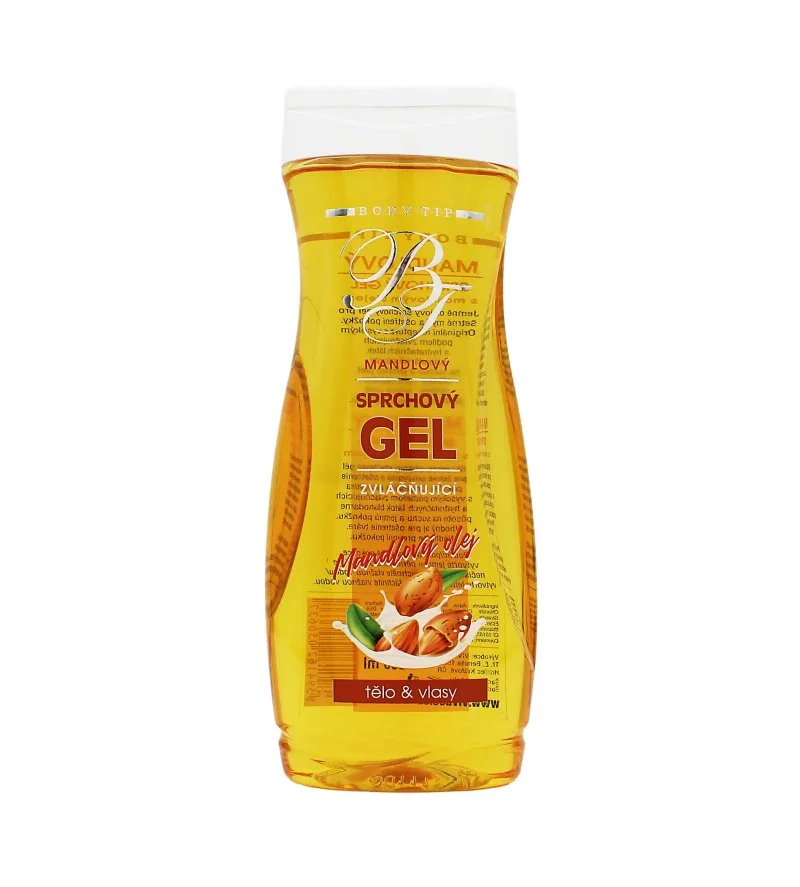 Body Tip bőrpuhító tusfürdő mandulaolajjal 300 ml