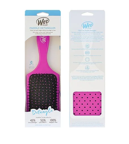 Paddle Detangler hajkefe rózsaszín