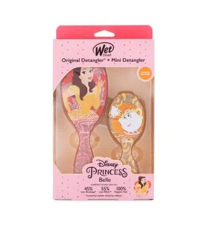 Wet Brush Disney Princess Belle Kit ajándékszett Original Detangler hajkefe + Mini Detangler hajkefe