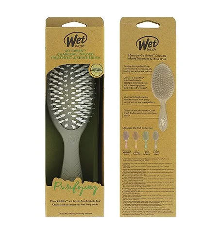 Go Green Treatment & Shine Brush hajkefe Charcoal