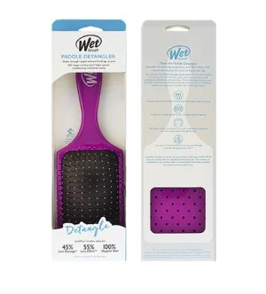 Wet Brush Paddle Detangler hajkefe Purple